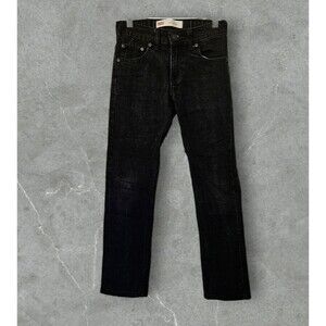 Levis 511 Youth Boys Slim Flex Stretch Denim Black Jeans 25 x 25 Size 10 Regular
